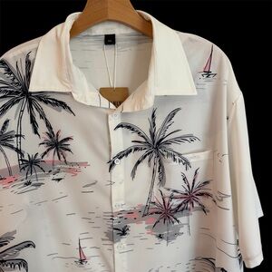Tropical / Hawaiian Print Men's Shirt - Size XXL